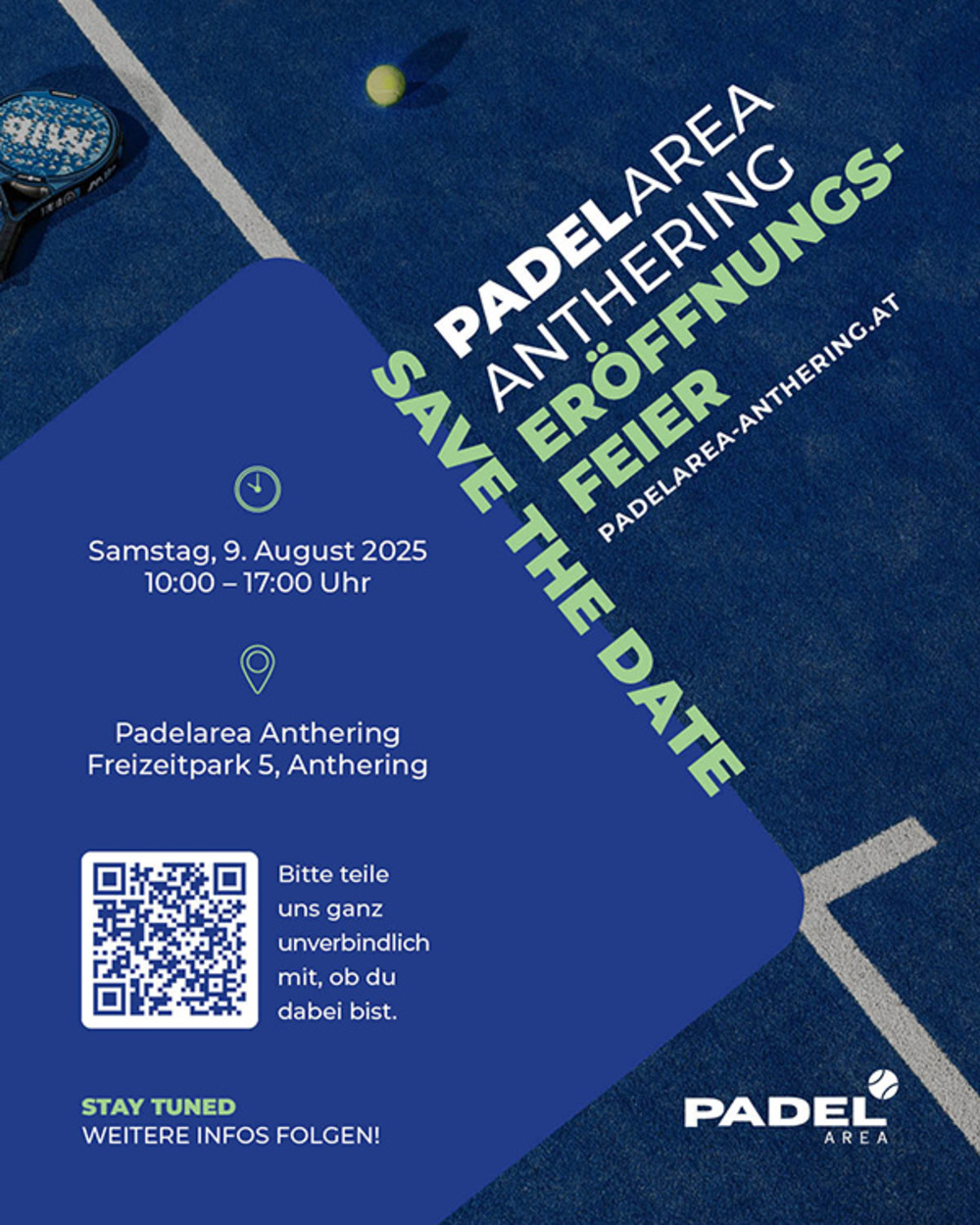 Eröffnungsfeier am 9. August 2025 - SAVE THE DATE!